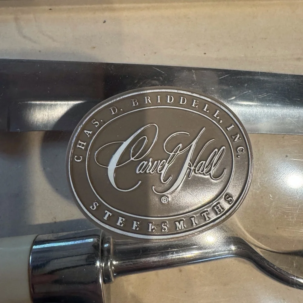 Vintage Carvel Hall 2 piece stainless steel carving set - Knife and fork set